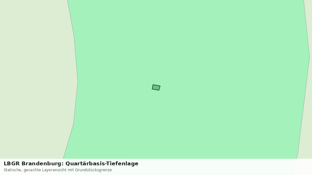 Statische Kartenansicht: LBGR Brandenburg: Quartärbasis-Tiefenlage