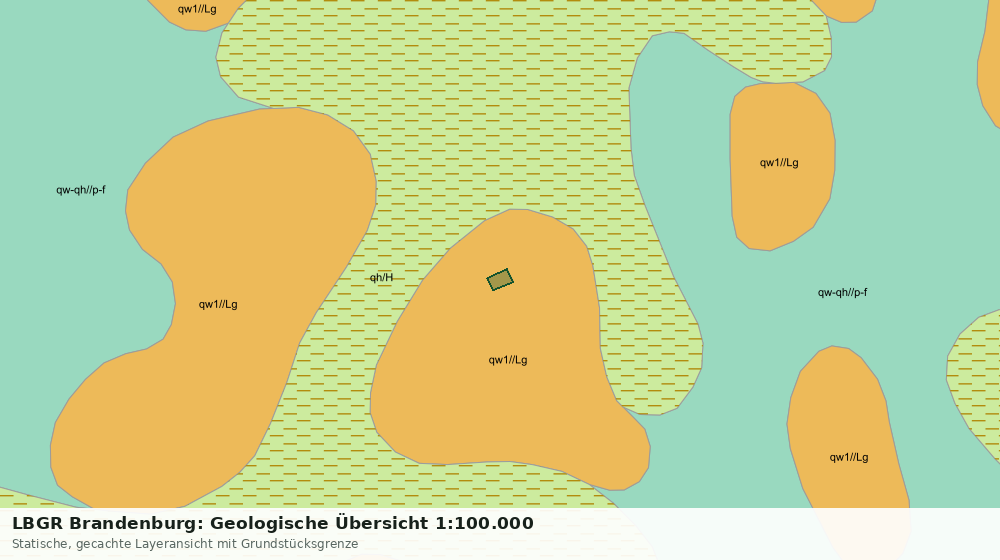 Statische Kartenansicht: LBGR Brandenburg: Geologische Übersicht 1:100.000