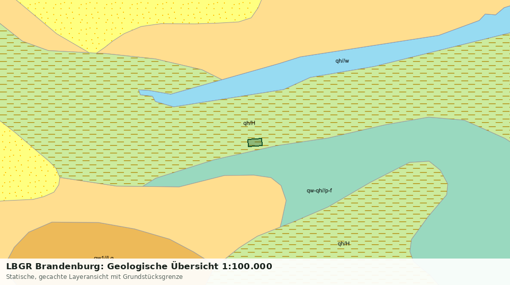 Statische Kartenansicht: LBGR Brandenburg: Geologische Übersicht 1:100.000