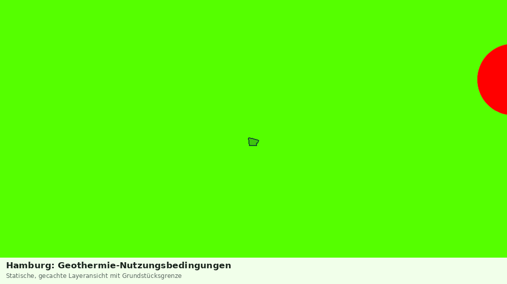 Statische Kartenansicht: Hamburg: Geothermie-Nutzungsbedingungen