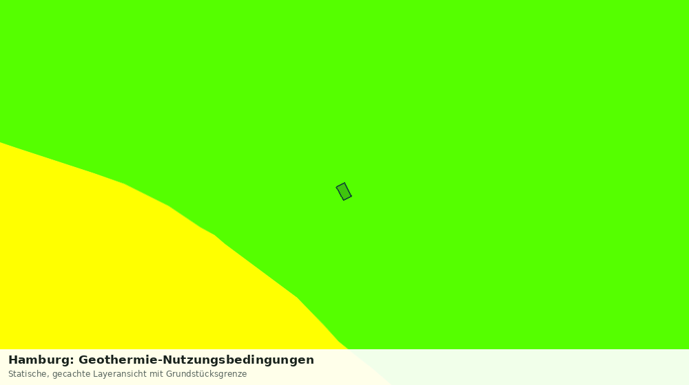 Statische Kartenansicht: Hamburg: Geothermie-Nutzungsbedingungen