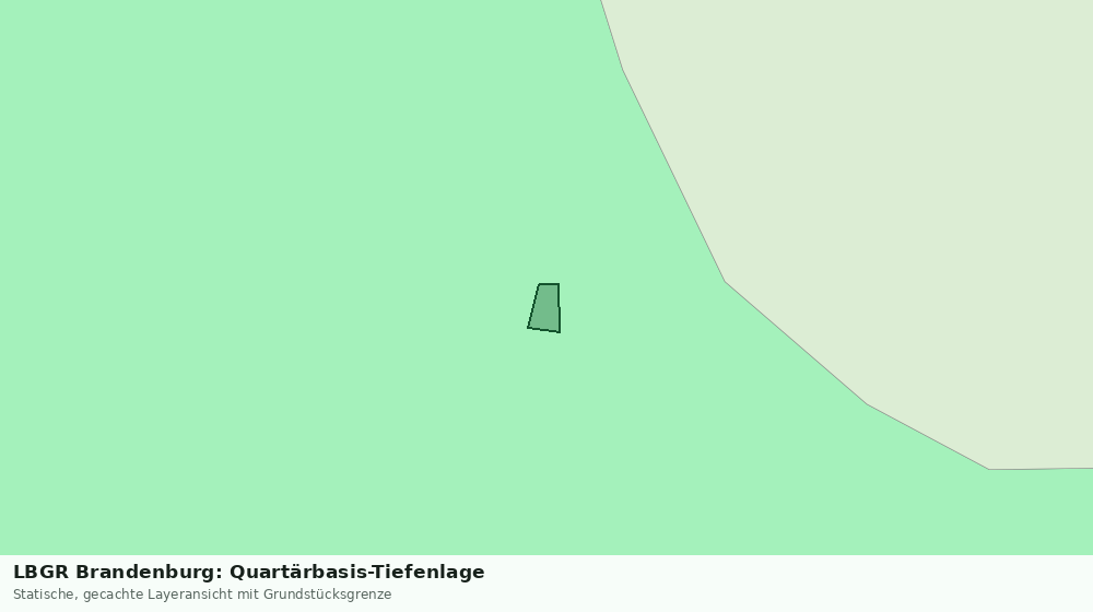Statische Kartenansicht: LBGR Brandenburg: Quartärbasis-Tiefenlage