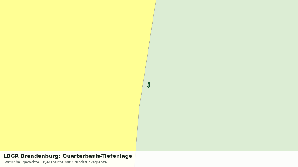 Statische Kartenansicht: LBGR Brandenburg: Quartärbasis-Tiefenlage