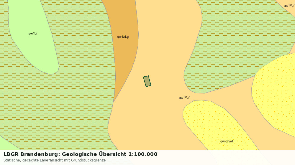 Statische Kartenansicht: LBGR Brandenburg: Geologische Übersicht 1:100.000