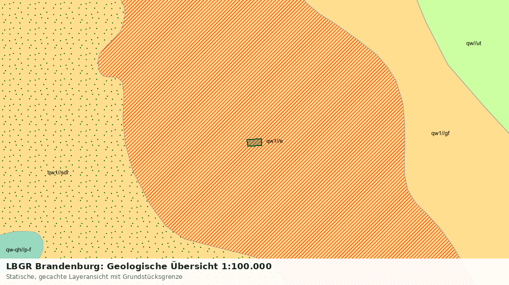 Statische Kartenansicht: LBGR Brandenburg: Geologische Übersicht 1:100.000