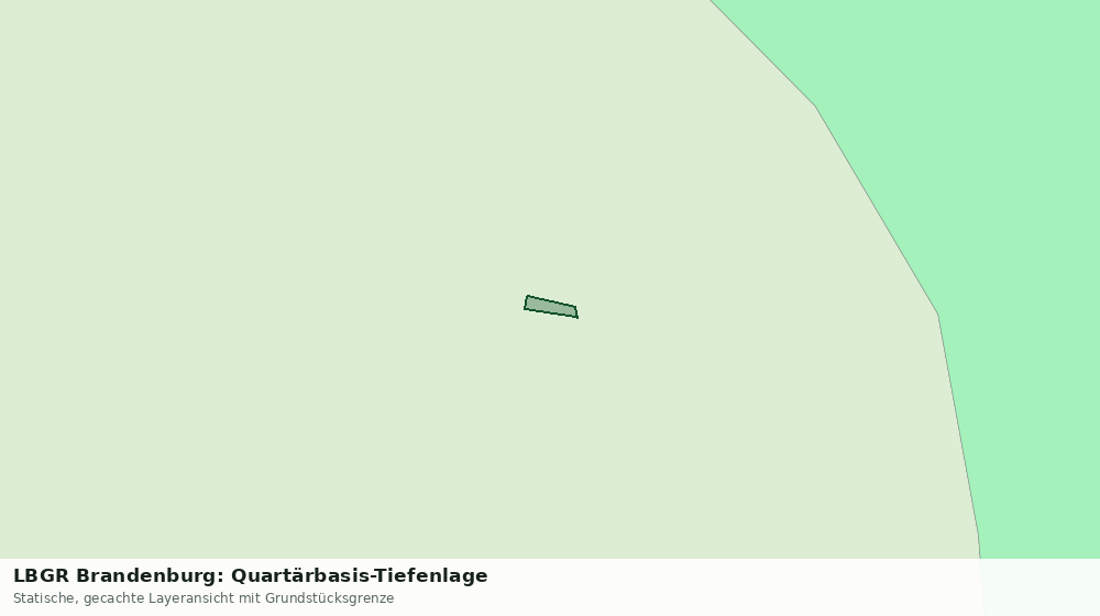 Statische Kartenansicht: LBGR Brandenburg: Quartärbasis-Tiefenlage