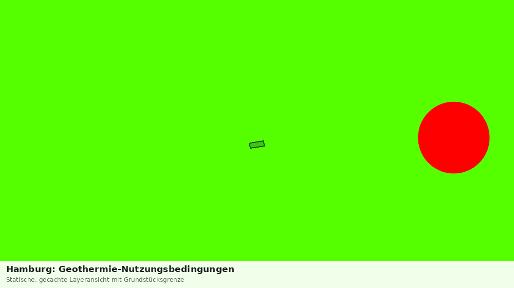 Statische Kartenansicht: Hamburg: Geothermie-Nutzungsbedingungen