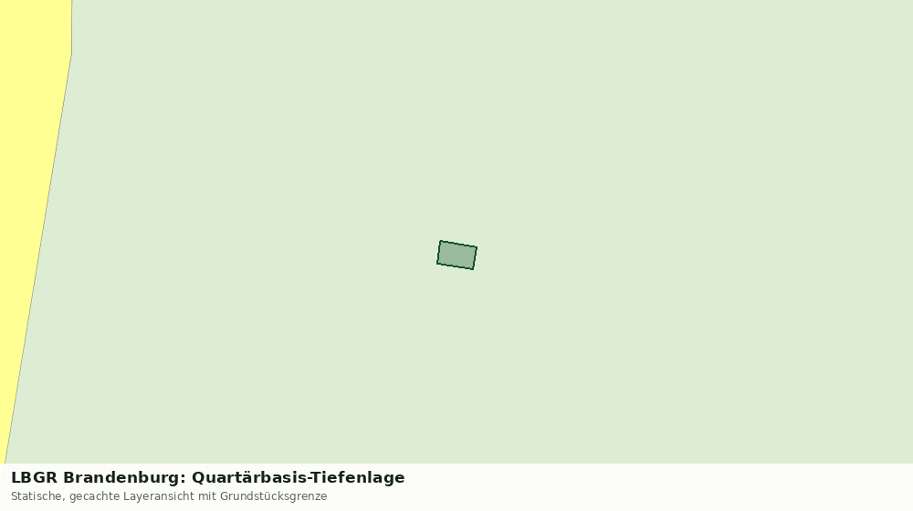 Statische Kartenansicht: LBGR Brandenburg: Quartärbasis-Tiefenlage