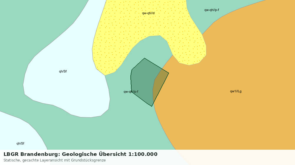 Statische Kartenansicht: LBGR Brandenburg: Geologische Übersicht 1:100.000