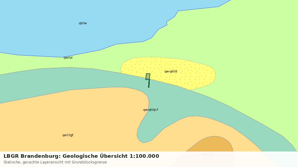 Statische Kartenansicht: LBGR Brandenburg: Geologische Übersicht 1:100.000