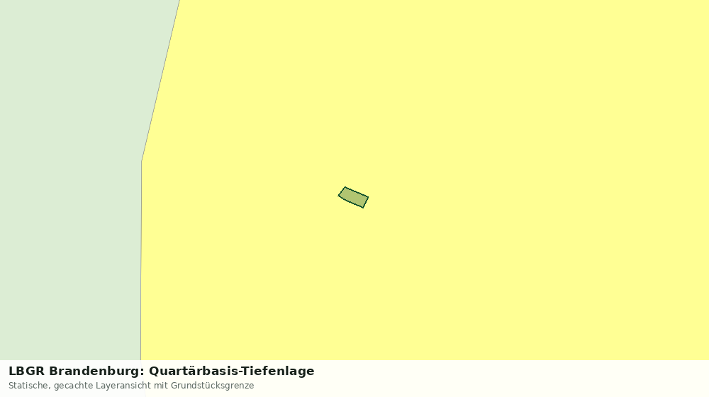 Statische Kartenansicht: LBGR Brandenburg: Quartärbasis-Tiefenlage