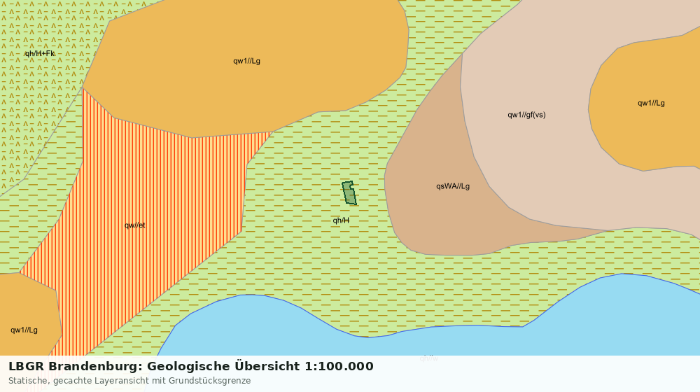 Statische Kartenansicht: LBGR Brandenburg: Geologische Übersicht 1:100.000