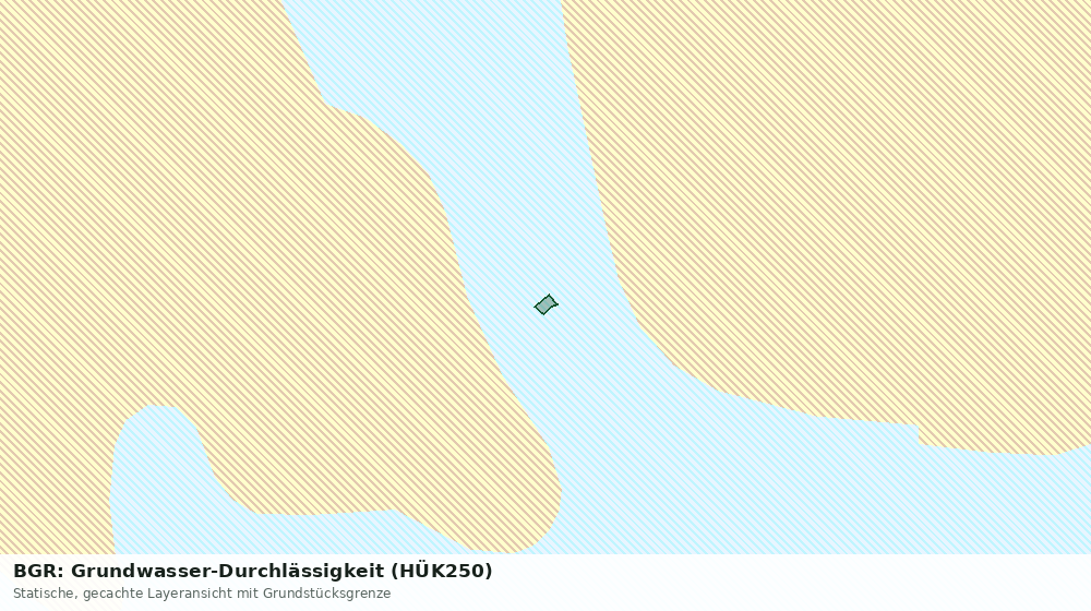 Statische Kartenansicht: BGR: Grundwasser-Durchlässigkeit (HÜK250)