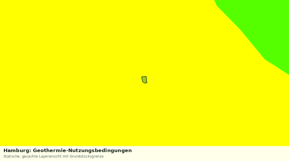 Statische Kartenansicht: Hamburg: Geothermie-Nutzungsbedingungen