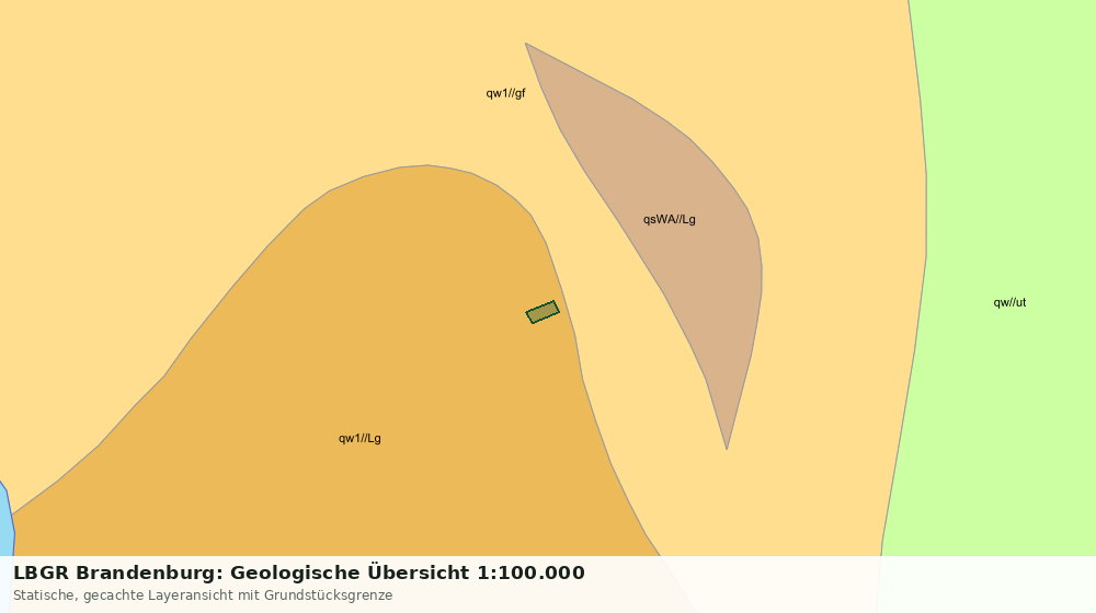 Statische Kartenansicht: LBGR Brandenburg: Geologische Übersicht 1:100.000