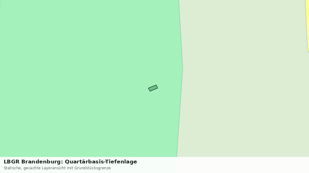 Statische Kartenansicht: LBGR Brandenburg: Quartärbasis-Tiefenlage