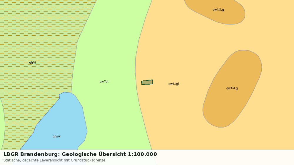 Statische Kartenansicht: LBGR Brandenburg: Geologische Übersicht 1:100.000