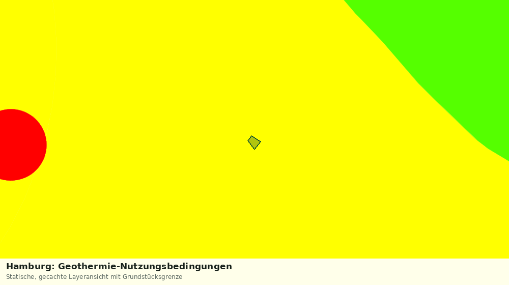 Statische Kartenansicht: Hamburg: Geothermie-Nutzungsbedingungen
