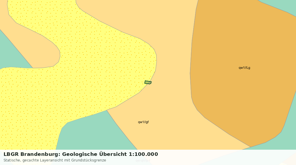 Statische Kartenansicht: LBGR Brandenburg: Geologische Übersicht 1:100.000