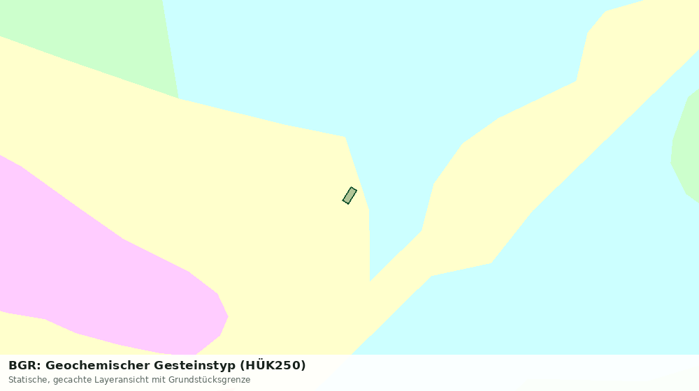 Statische Kartenansicht: BGR: Geochemischer Gesteinstyp (HÜK250)