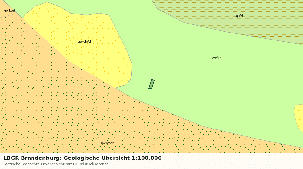 Statische Kartenansicht: LBGR Brandenburg: Geologische Übersicht 1:100.000