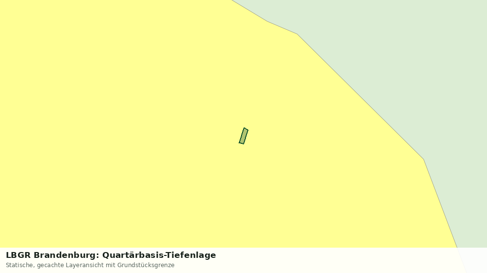Statische Kartenansicht: LBGR Brandenburg: Quartärbasis-Tiefenlage