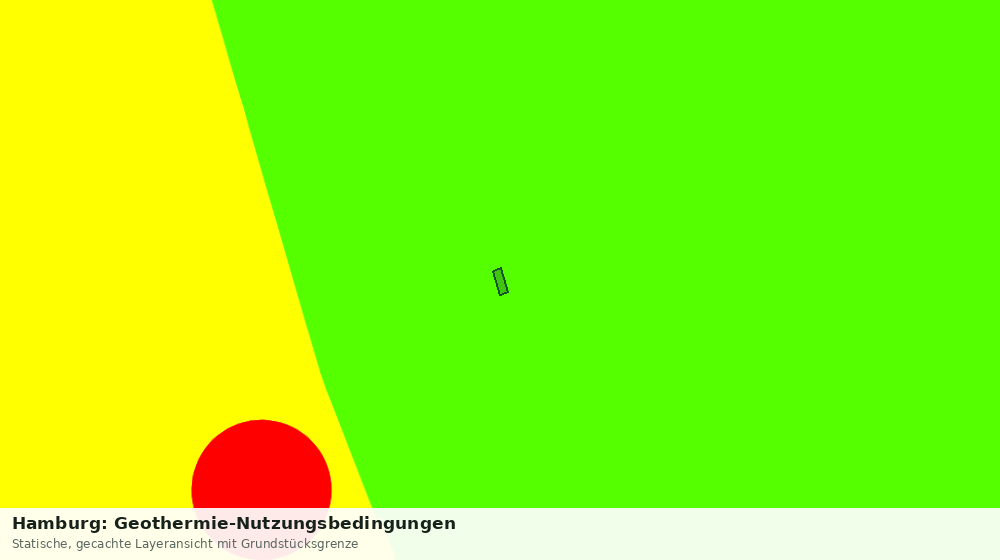 Statische Kartenansicht: Hamburg: Geothermie-Nutzungsbedingungen