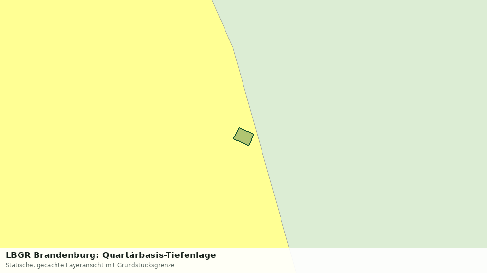 Statische Kartenansicht: LBGR Brandenburg: Quartärbasis-Tiefenlage