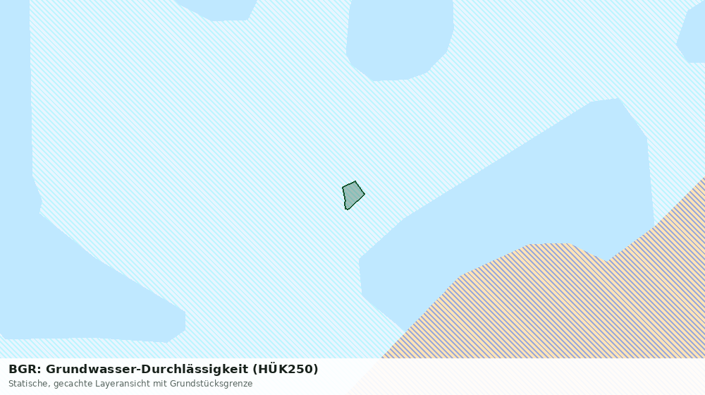 Statische Kartenansicht: BGR: Grundwasser-Durchlässigkeit (HÜK250)