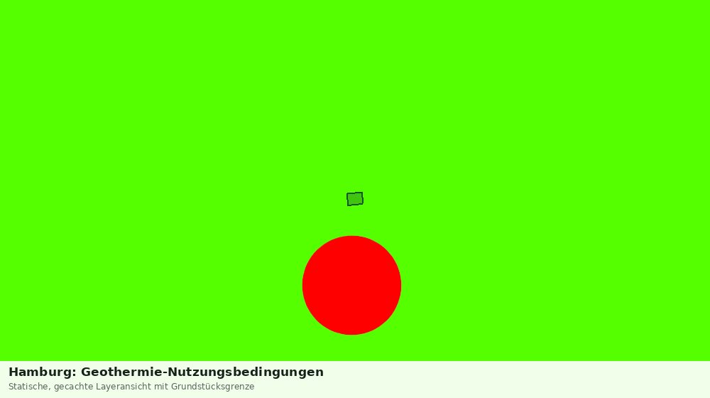 Statische Kartenansicht: Hamburg: Geothermie-Nutzungsbedingungen