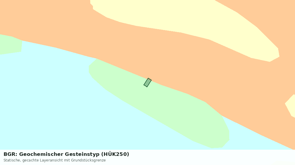 Statische Kartenansicht: BGR: Geochemischer Gesteinstyp (HÜK250)