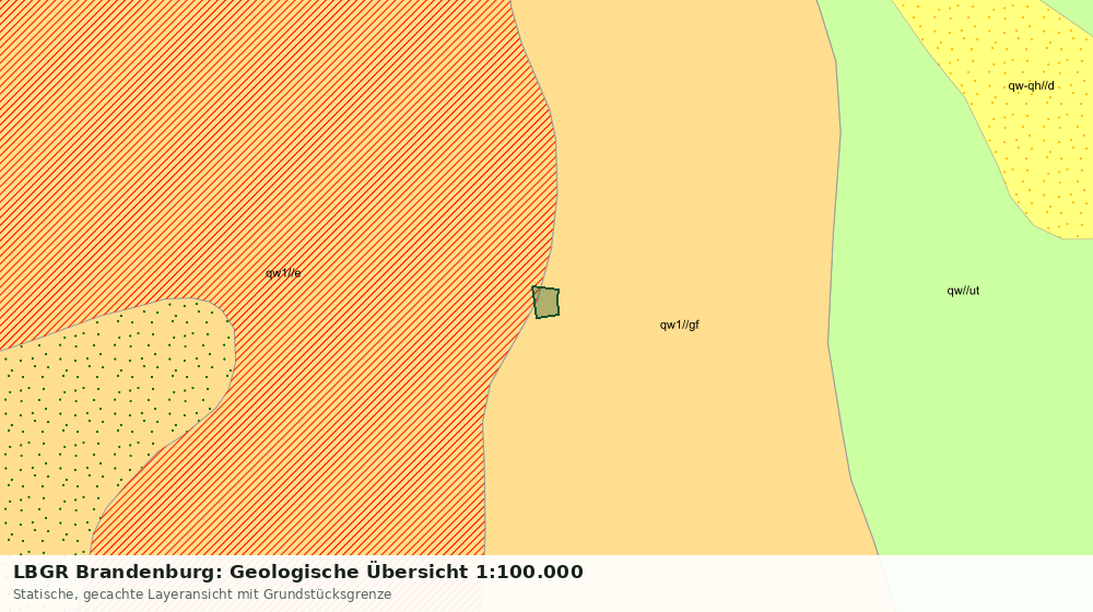 Statische Kartenansicht: LBGR Brandenburg: Geologische Übersicht 1:100.000