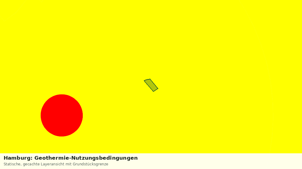 Statische Kartenansicht: Hamburg: Geothermie-Nutzungsbedingungen