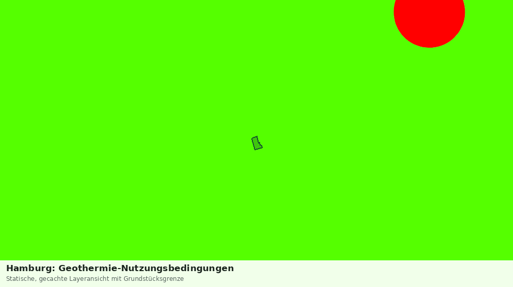 Statische Kartenansicht: Hamburg: Geothermie-Nutzungsbedingungen