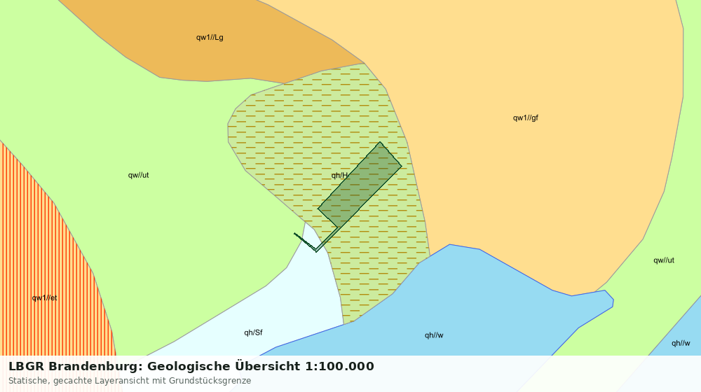 Statische Kartenansicht: LBGR Brandenburg: Geologische Übersicht 1:100.000