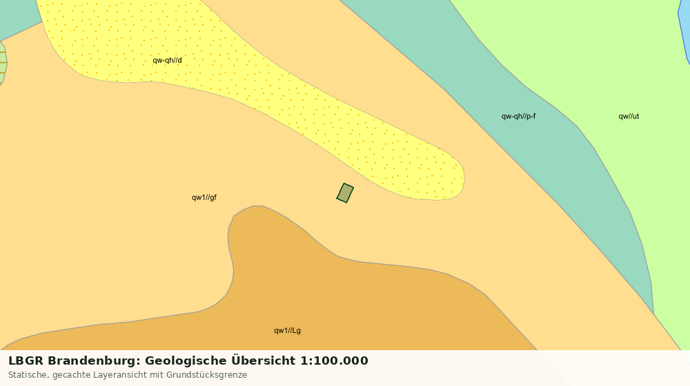 Statische Kartenansicht: LBGR Brandenburg: Geologische Übersicht 1:100.000