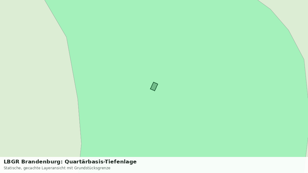 Statische Kartenansicht: LBGR Brandenburg: Quartärbasis-Tiefenlage