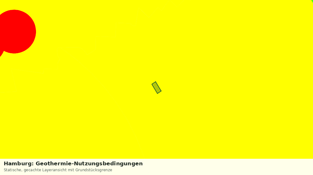 Statische Kartenansicht: Hamburg: Geothermie-Nutzungsbedingungen