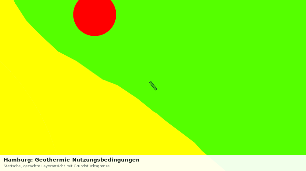 Statische Kartenansicht: Hamburg: Geothermie-Nutzungsbedingungen