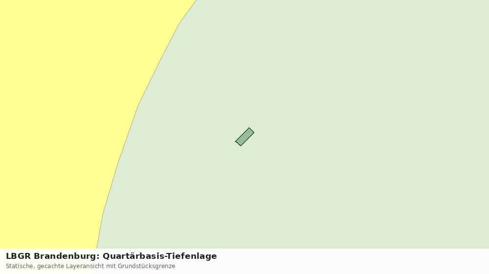 Statische Kartenansicht: LBGR Brandenburg: Quartärbasis-Tiefenlage
