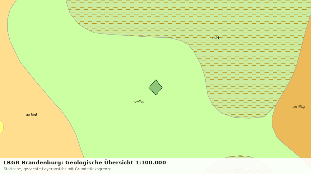 Statische Kartenansicht: LBGR Brandenburg: Geologische Übersicht 1:100.000