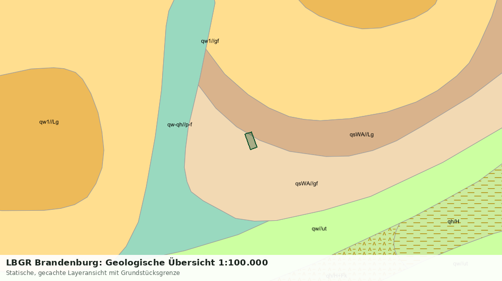 Statische Kartenansicht: LBGR Brandenburg: Geologische Übersicht 1:100.000