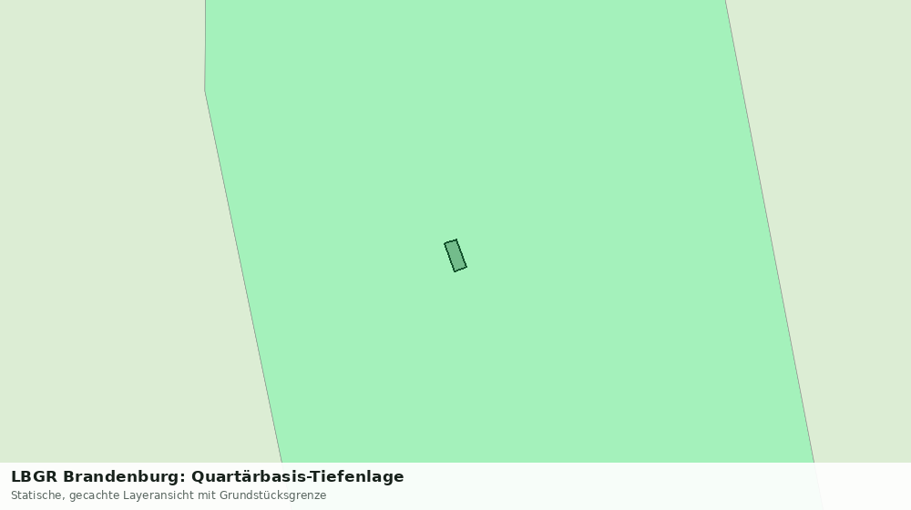 Statische Kartenansicht: LBGR Brandenburg: Quartärbasis-Tiefenlage