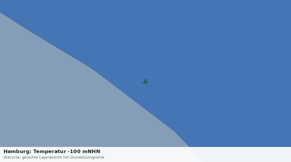 Statische Kartenansicht: Hamburg: Temperatur -100 mNHN