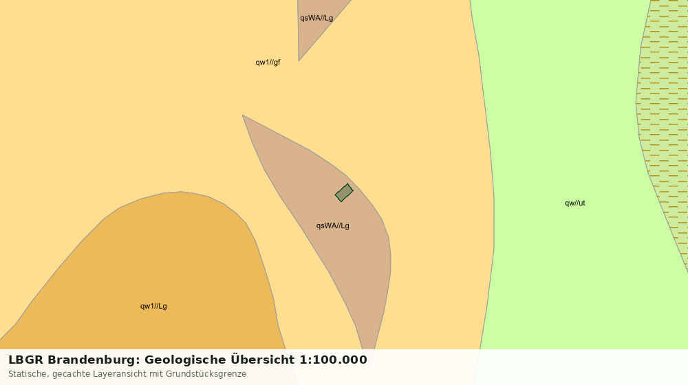Statische Kartenansicht: LBGR Brandenburg: Geologische Übersicht 1:100.000