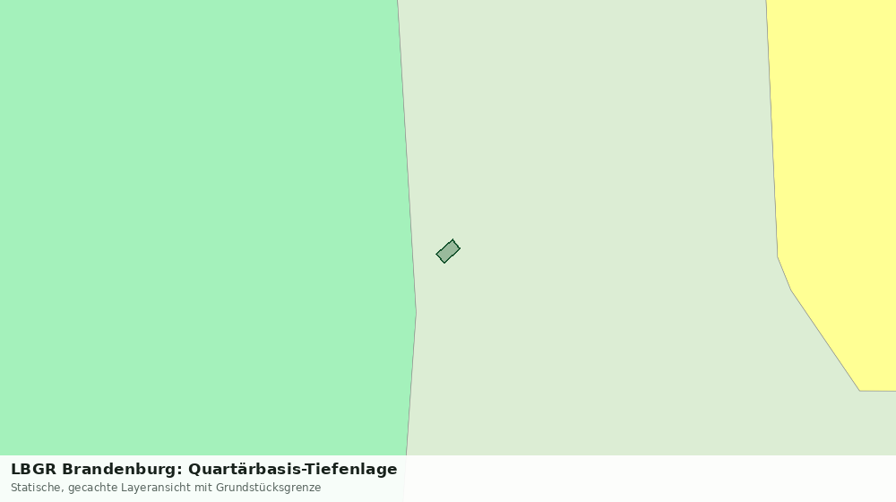 Statische Kartenansicht: LBGR Brandenburg: Quartärbasis-Tiefenlage