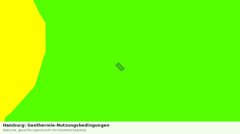 Statische Kartenansicht: Hamburg: Geothermie-Nutzungsbedingungen