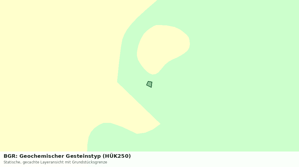 Statische Kartenansicht: BGR: Geochemischer Gesteinstyp (HÜK250)