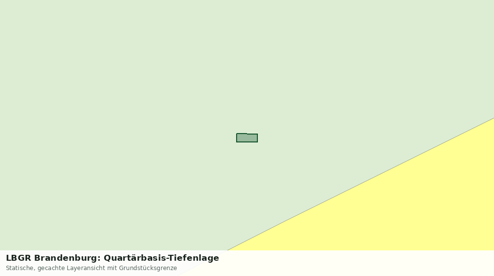 Statische Kartenansicht: LBGR Brandenburg: Quartärbasis-Tiefenlage