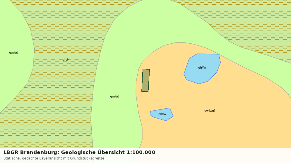 Statische Kartenansicht: LBGR Brandenburg: Geologische Übersicht 1:100.000
